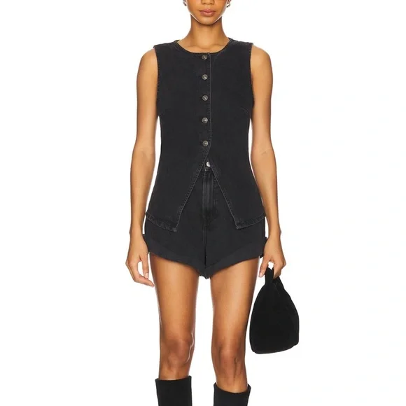 We The Free Aimee Vest in Black - Picture 4 of 4